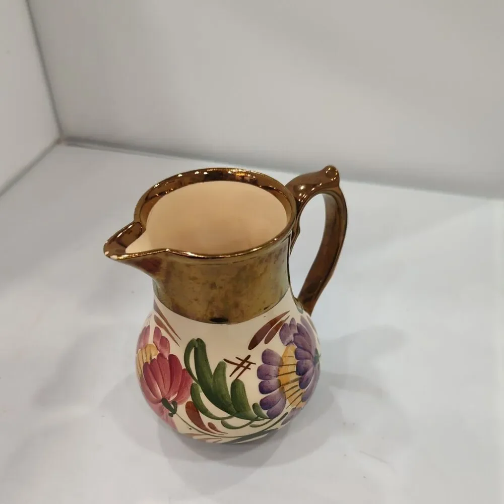 Wade Harvest Ware flower print 4‎ 1/2” Creamer Porcelain